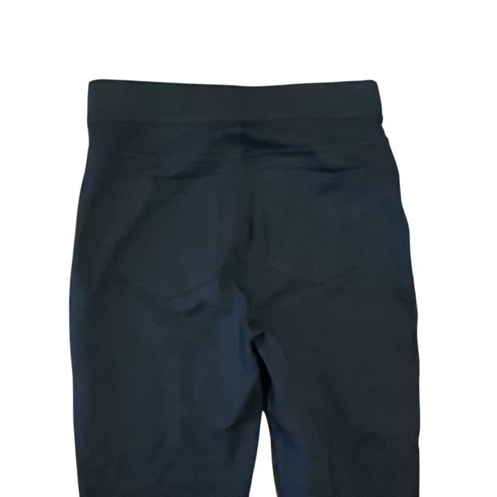 Spanx the perfect black ponte pant sz L ankle thick leggings sculpting slimming